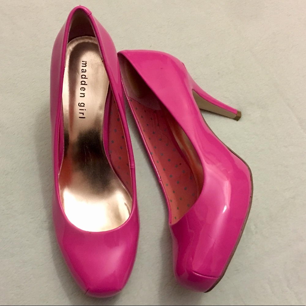 NWOT Madden Girl Heels - Hot Pink (size 9)